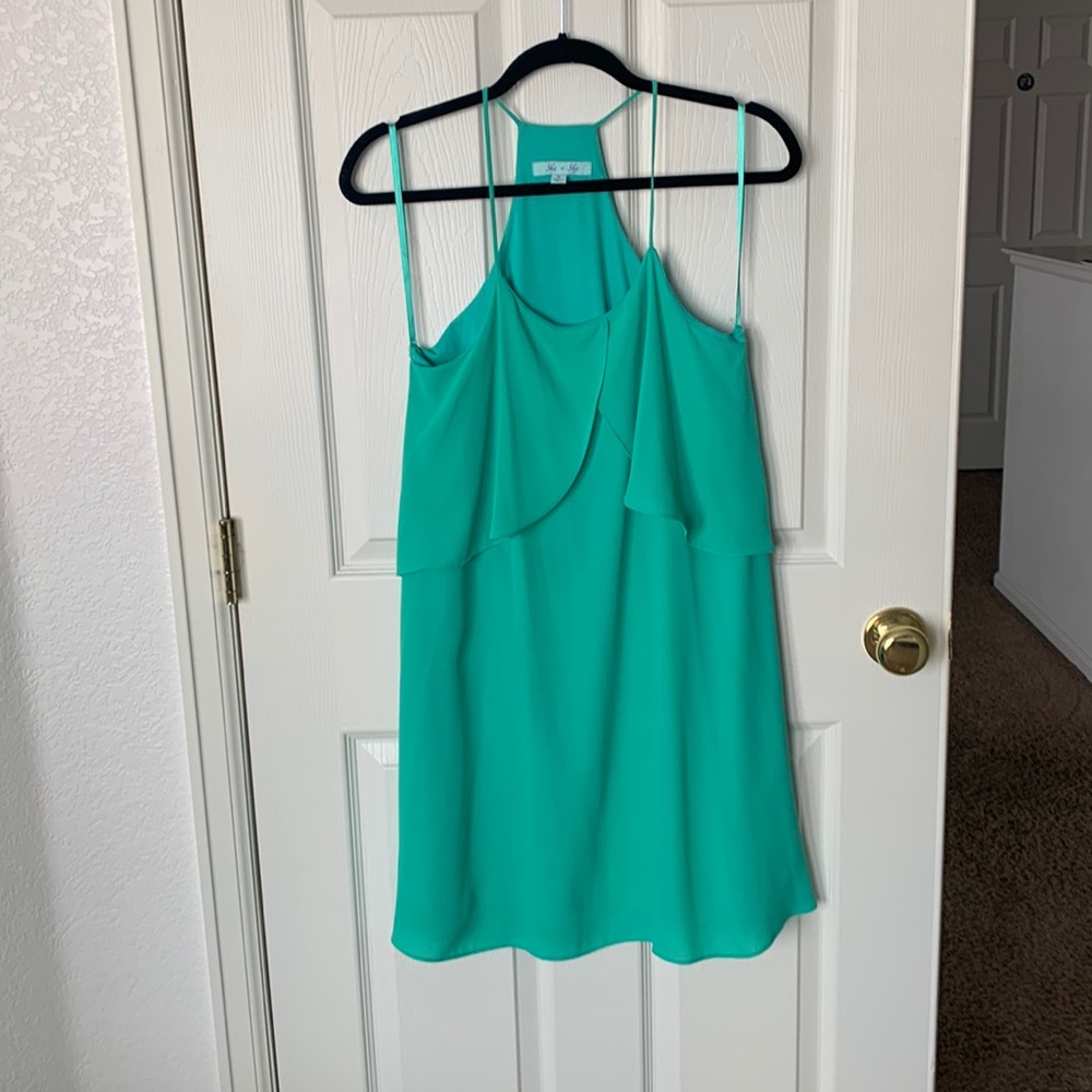 Green dress. Perfect for St. Patty’s